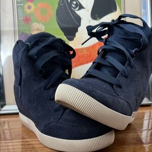 Women's SOREL Navy High-Top Sneakers